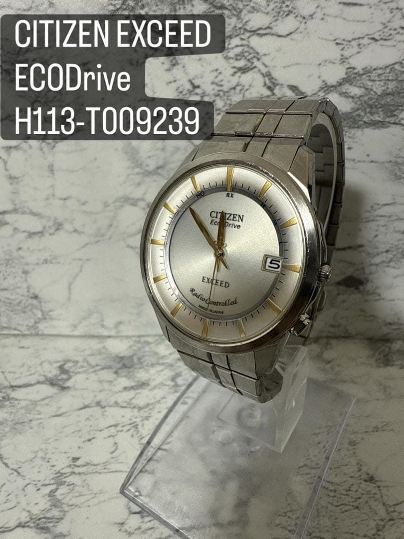 CITIZEN EXCEED H113-T009239 エコドライブ 稼働品