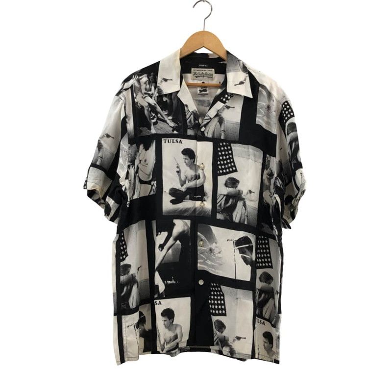 ジャンク品 WACKO MARIA ワコマリア × STIE-lo スティーロ 21ss LARRY CLARK TULSA S S HAWAIIAN SHIRTS ラリークラーク タルサ 半袖 ハワイアンシャツ 140-251115-hn-09-fur