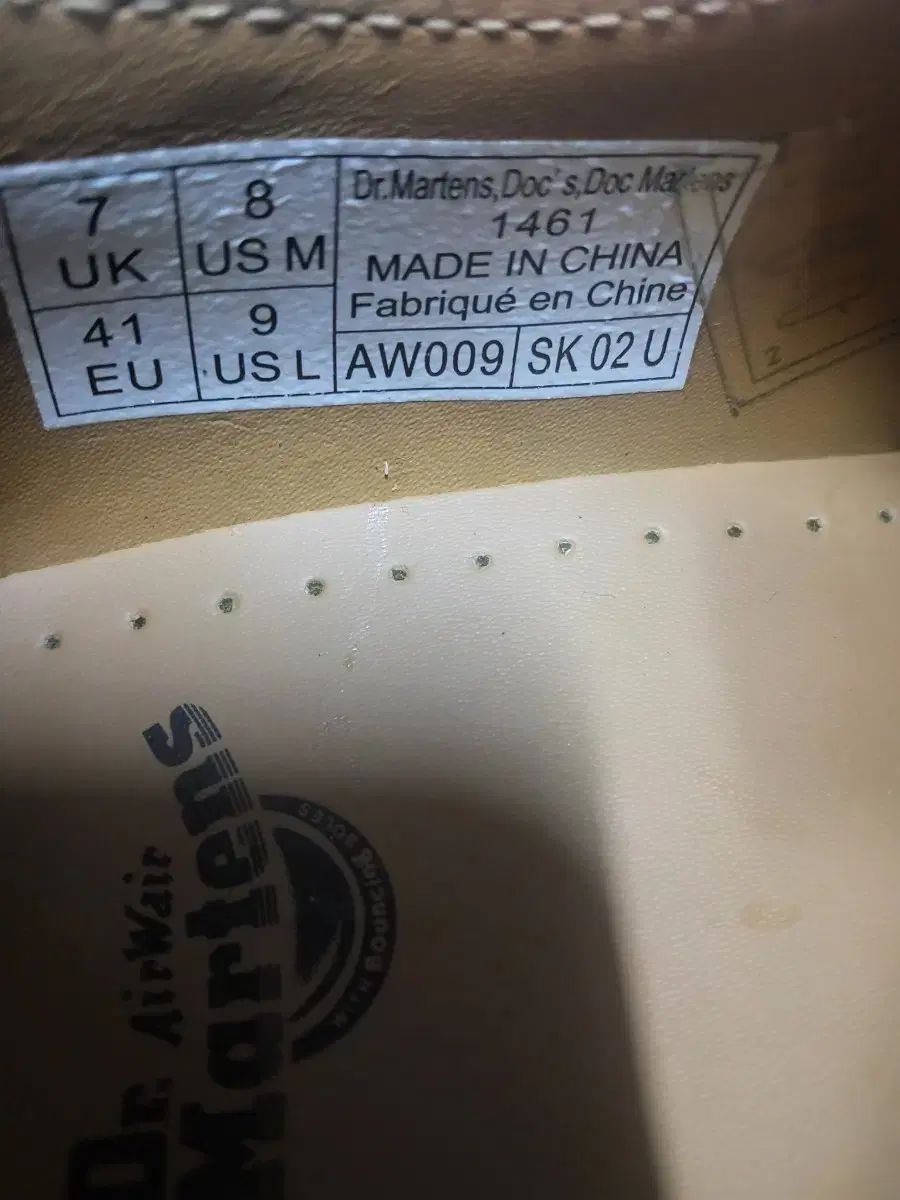 DR. MARTENS ドクターマーチン 1461 モデル 3 ホール 260 サイズ