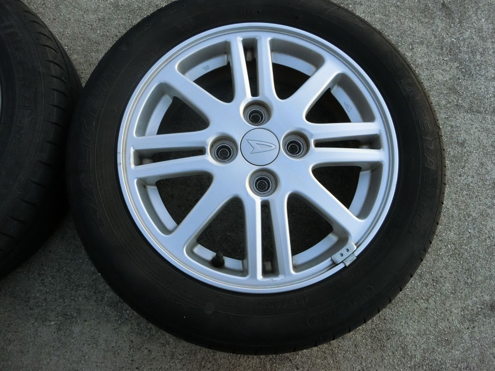 ダイハツ純正アルミ　155/65R14タイヤ・ホイールセット 4本 ダイハツ純正ホイールセット155/65R14 極上品入荷！【本日の一品