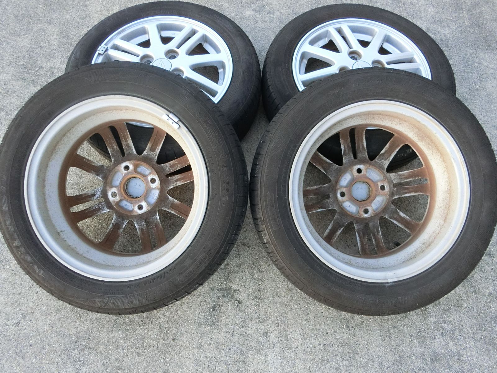 881] ダイハツ純正 14インチ アルミホイール 4穴 14×4.5J +45 PCD100 4