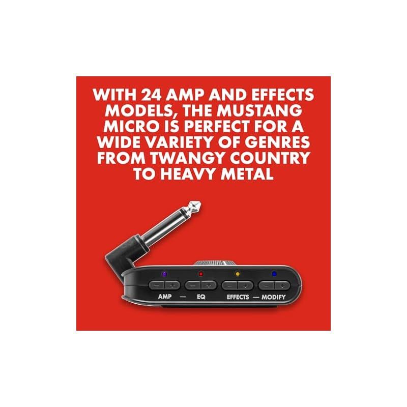  Fender ギター ベース用ヘッドフォンアンプ MUSTANG MICRO ブラック ヘッドホンアンプ ヘッドホンアンプ DAC