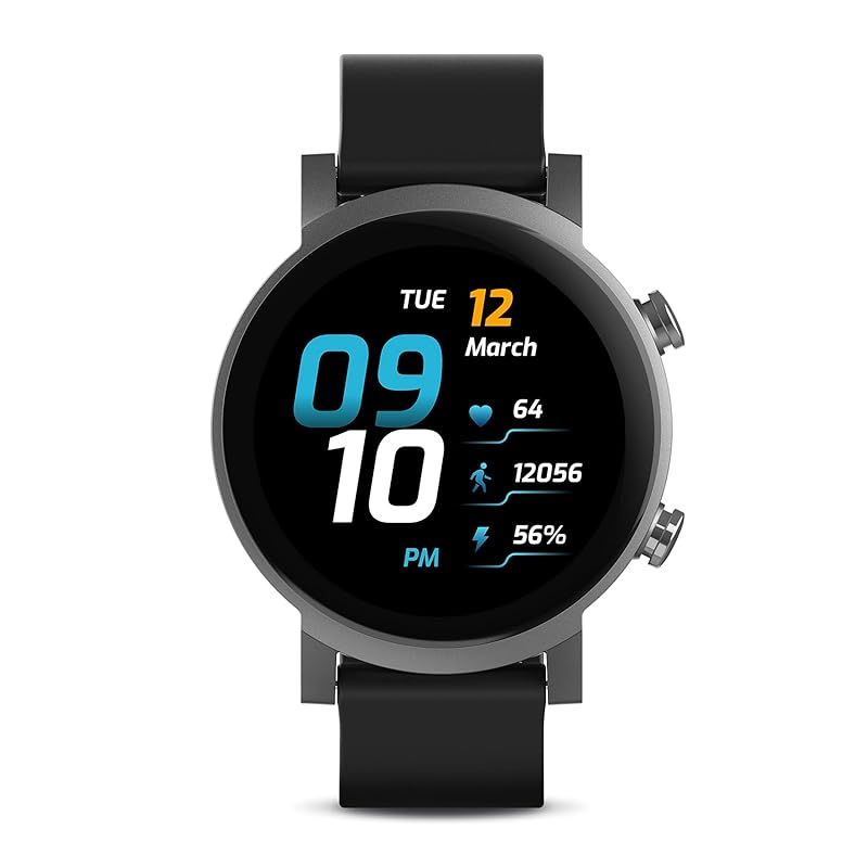 TicWatch E3 Wear OS by Google スマートウォッチ Snapdragon Wear 4100 電話発着信 GPS内蔵 睡眠トラッキング IP68防水 軽量 iOS Android対応 ブラック