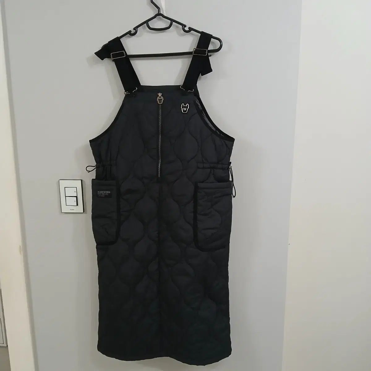 ライフウォーク キルティング サスペンダーダウン ONE PIECE 実寸55 細見え66