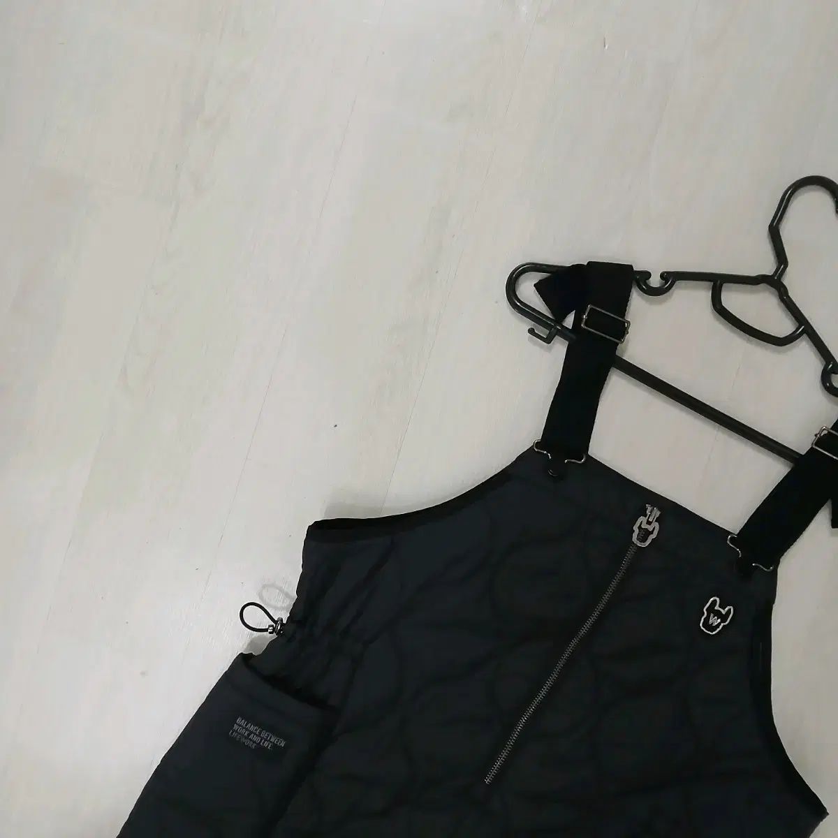  ライフウォーク キルティング サスペンダーダウン ONE PIECE 実寸55 細見え66 長袖 七分袖 その他