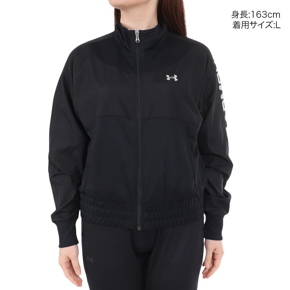 アンダーアーマー アウター ジャージ UAトラック ジャージー ウーブン フルジップ ジャケット トレーニング レディース Black XL Black XL