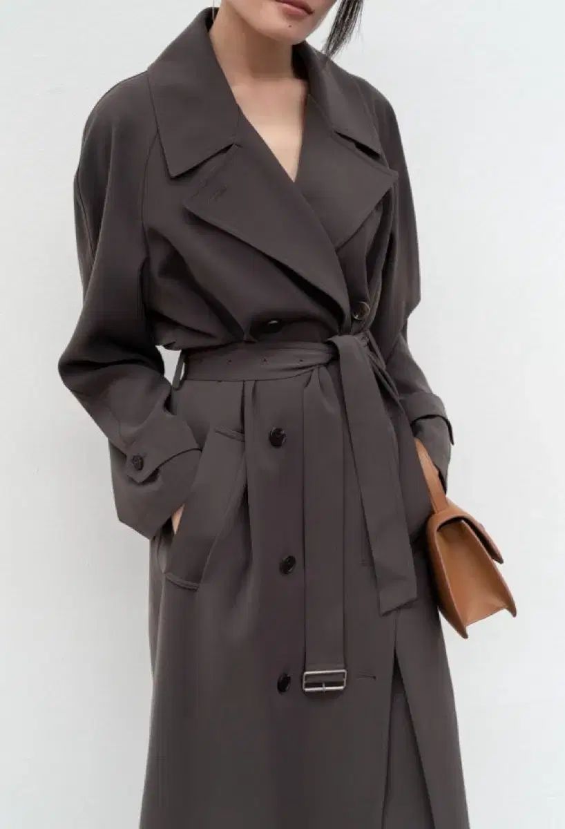 オル Orr トレンチコート カーキ ロング丈 S