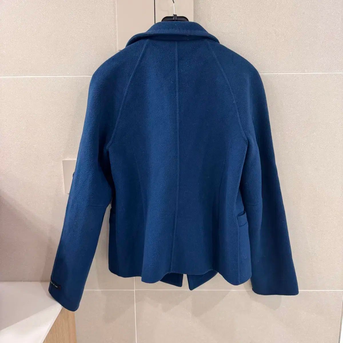 TIME タイム ブルー ショート ハンドメイドコート