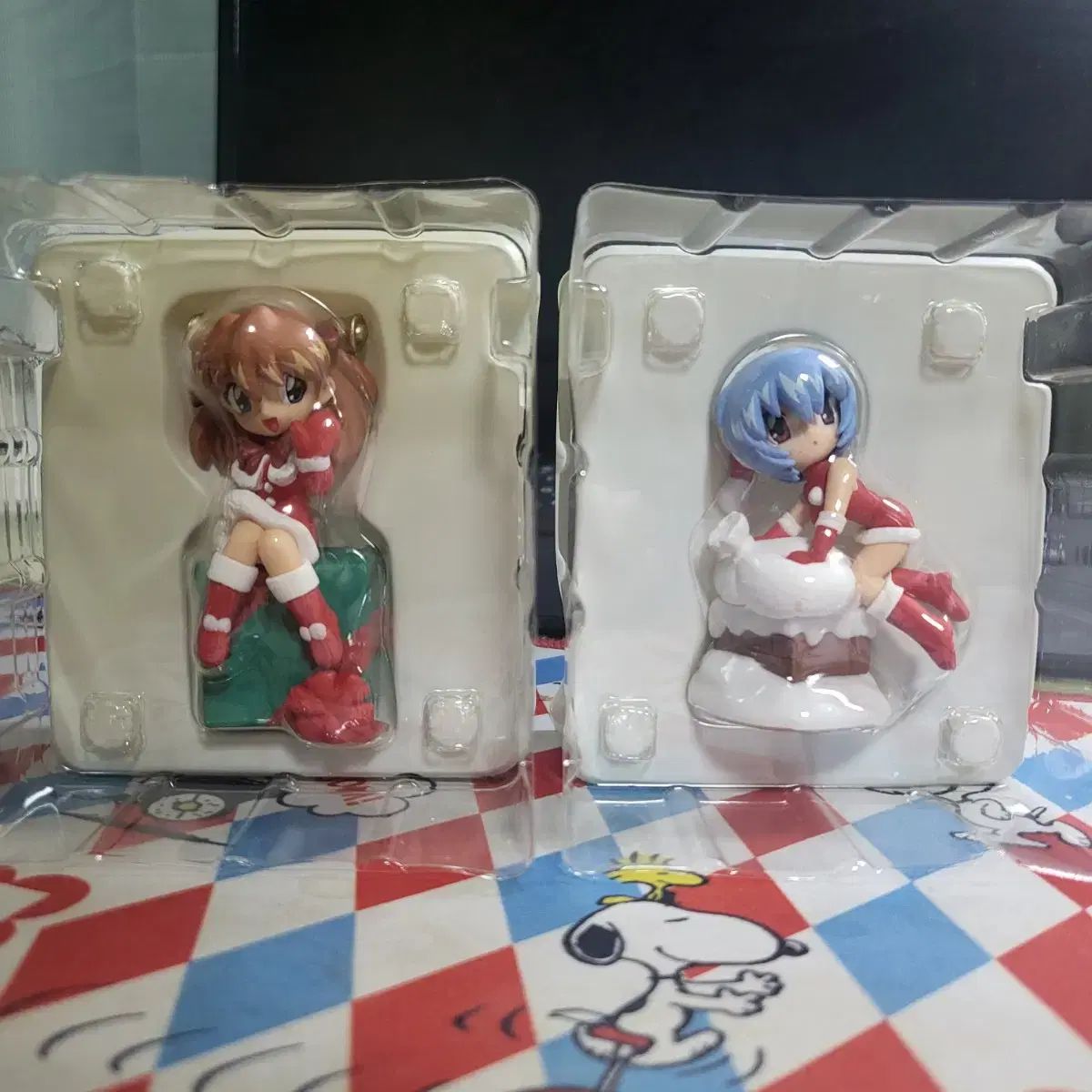 アスカ&レイ エヴァンゲリオン ミニ ディスプレイ 城聖夜のパーティー フィギュア