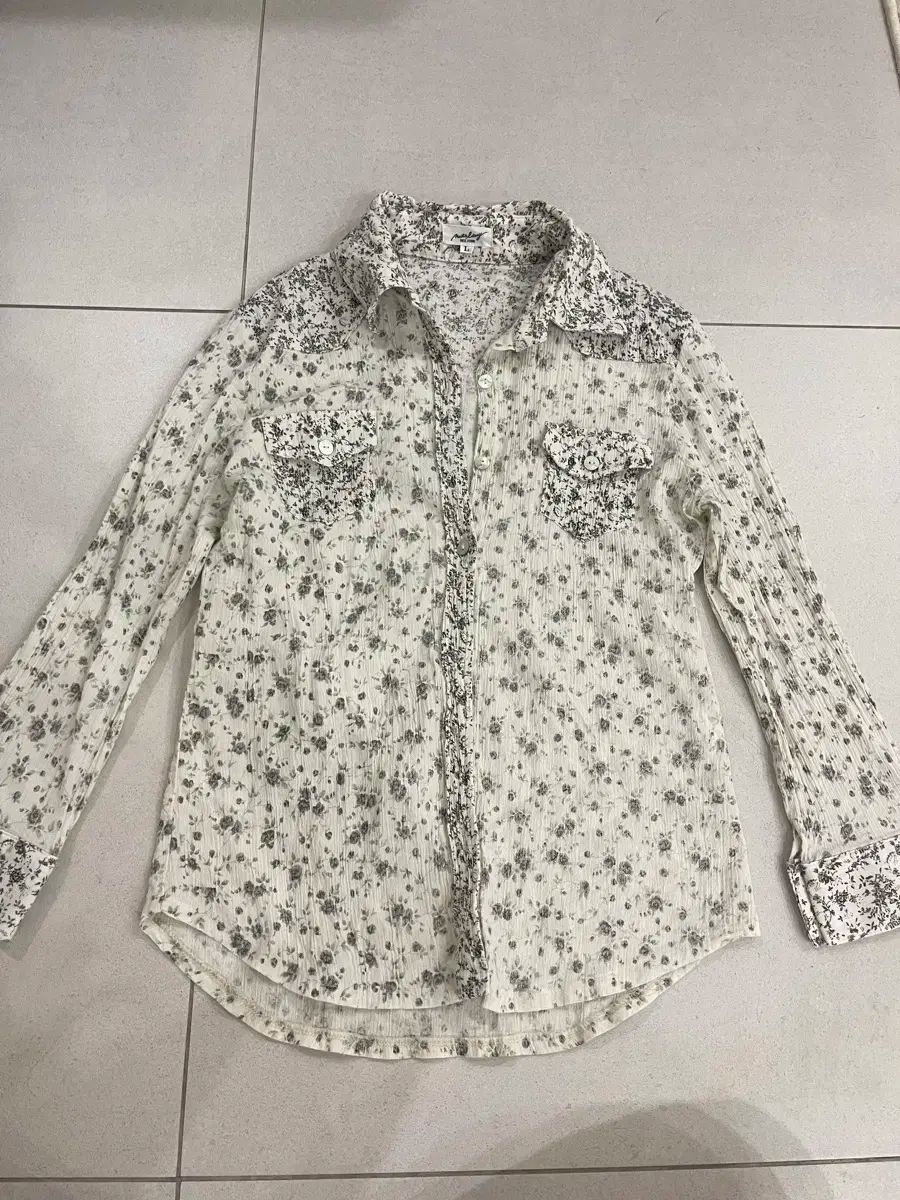 マッシモ ドゥッティ風 ヴィンテージ フラワー シャツ 44-55サイズ