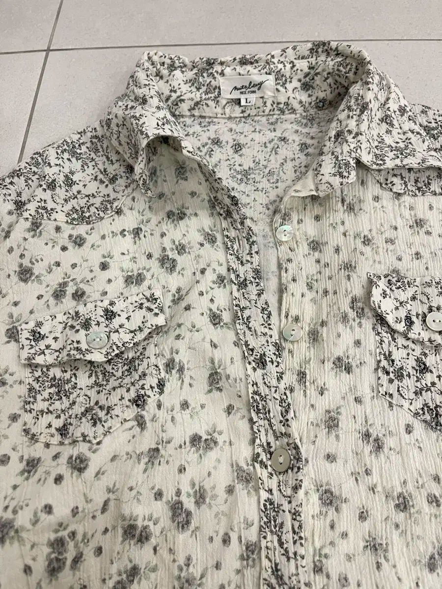 マッシモ ドゥッティ風 ヴィンテージ フラワー シャツ 44-55サイズ