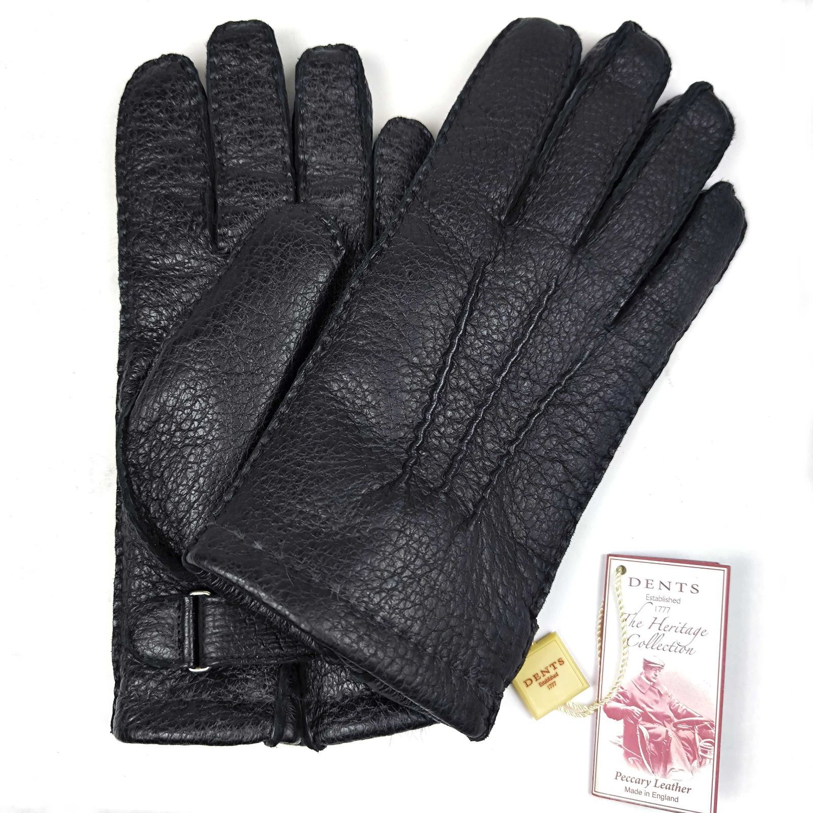 定価15.95万円 デンツ DENTS ペッカリー×ラビットファーライニンググローブ 手袋 サイズ7 Mサイズ相当 純正BOX付