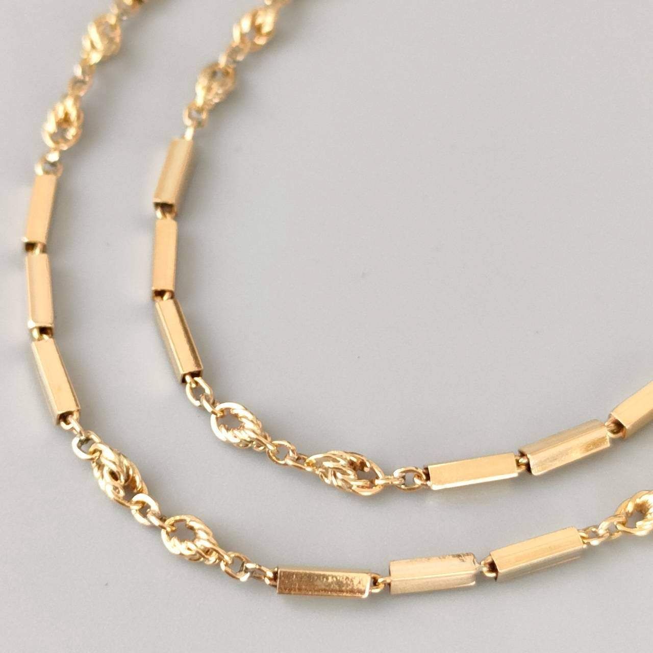 18金 K18 男女兼用 造幣局 デザインネックレス 4.27ｇ 39.5㎝ D607