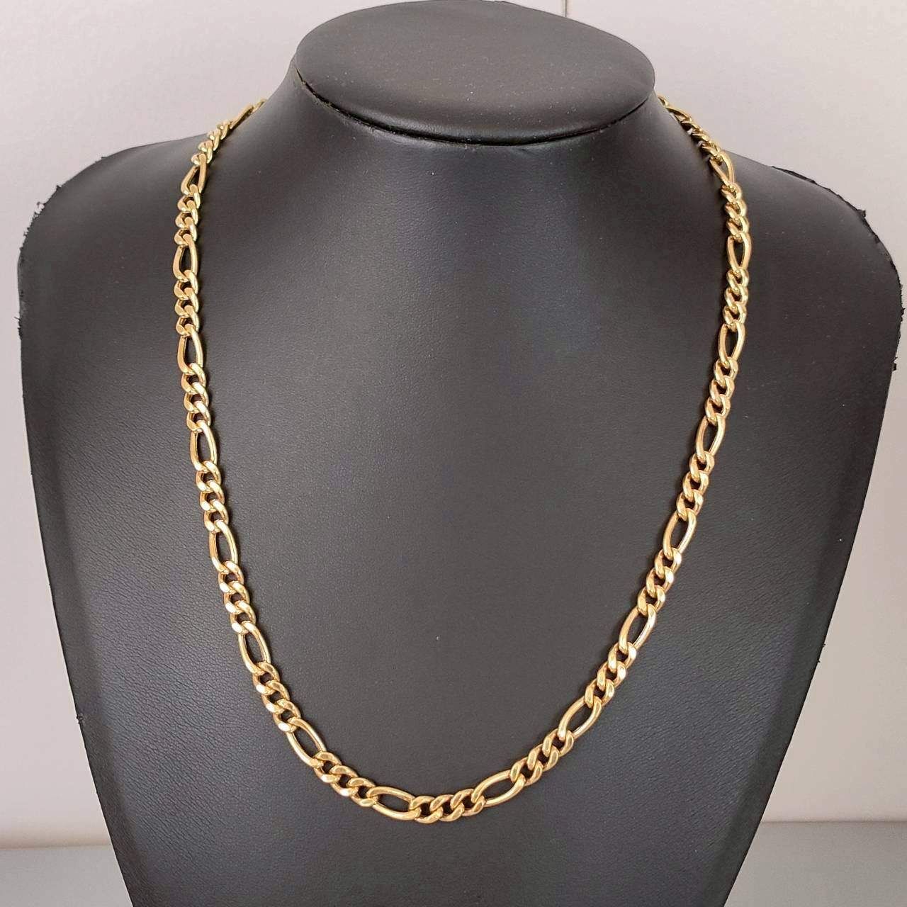 18金 K 18 男女兼用 中空 フィガロネックレス 19 81ｇ 50㎝ D 609