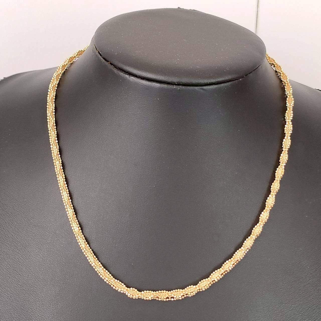 18金 K 18 男女兼用 デザインネックレス 11.12ｇ 41.5㎝ D 608