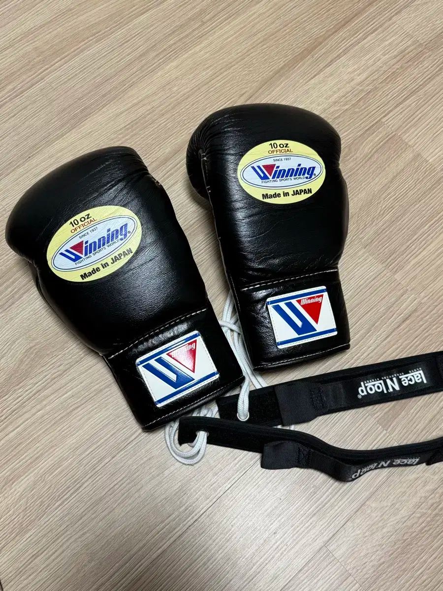 ウィニング OFFICIAL 10オンス レース ブラック コンバーター 紐