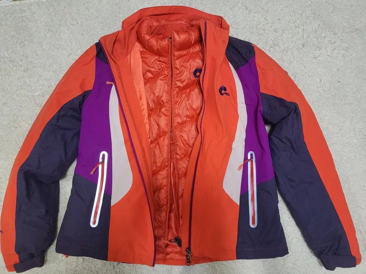 レディース ネパ グースダウン 2枚重ね ダウン - ジャケット ウール ドリーム