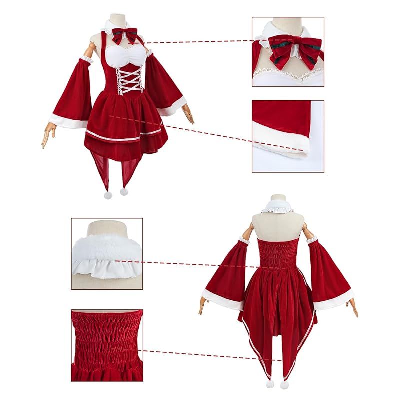 新品】 [神併良品] サンタ コスプレ 帽子付き Re:ゼロ レム クリスマス