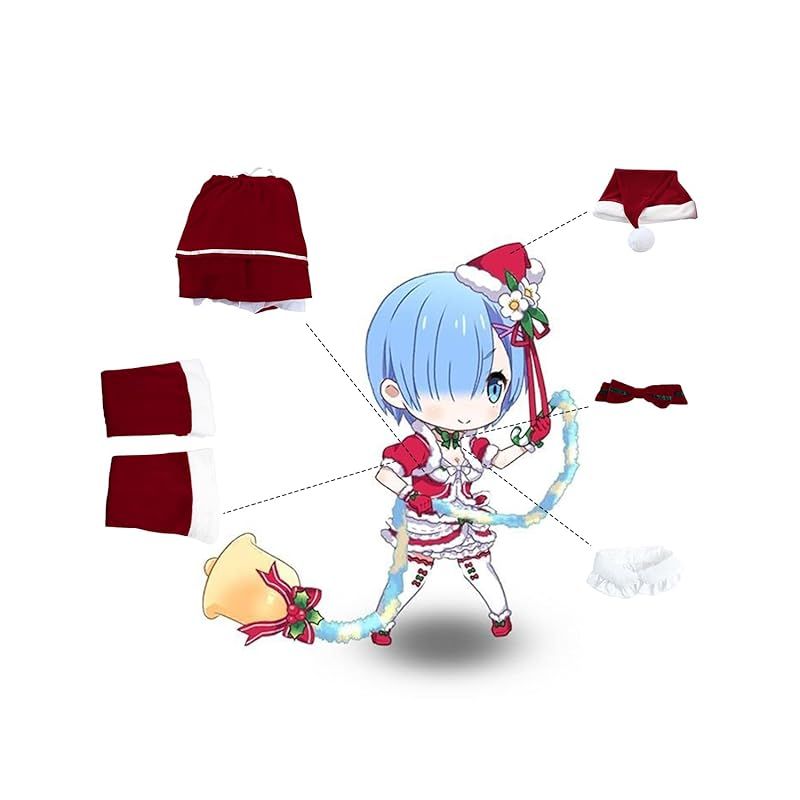 新品】 [神併良品] サンタ コスプレ 帽子付き Re:ゼロ レム クリスマス
