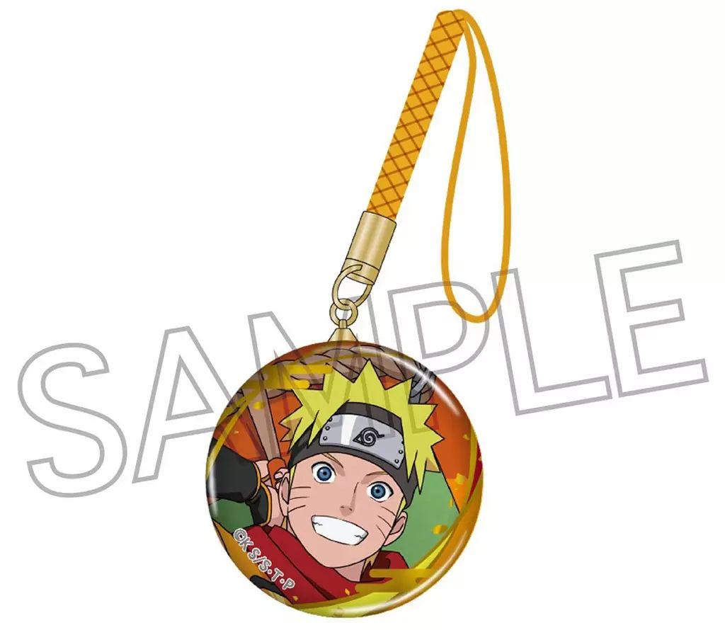 新品】ストラップ うずまきナルト ガラス根付 忍武者 「NARUTO-ナルト