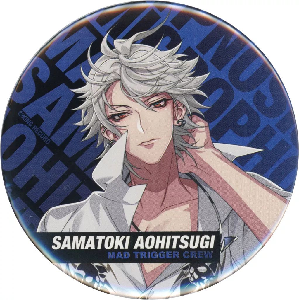 ヒプノシスマイク　ファンミーティング　缶バッジ　碧棺左馬刻② 中古】バッジ・ビンズ 碧棺左馬刻(文字斜め) 「ヒプノシスマイク