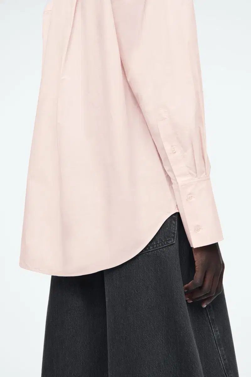 COS コス oversized tailored shirt 34 ピンク