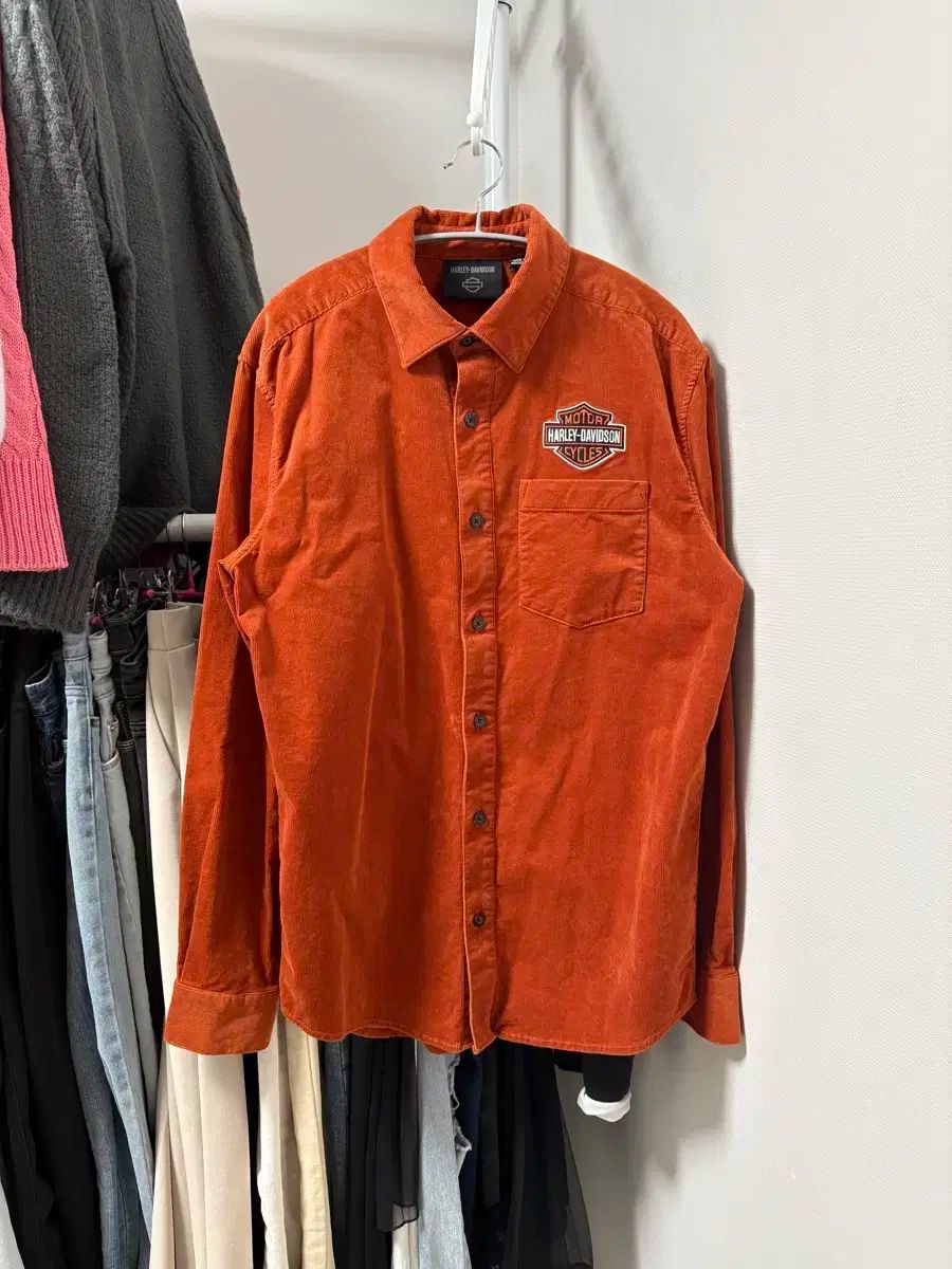 ハーレーダビッドソン コーデュロイ シャツ