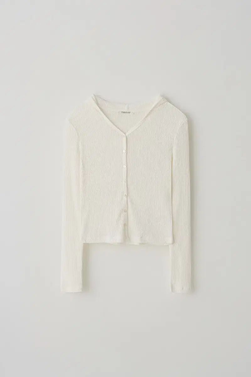 タナット スナップ ボタン フーディー カーディガン アイボリー