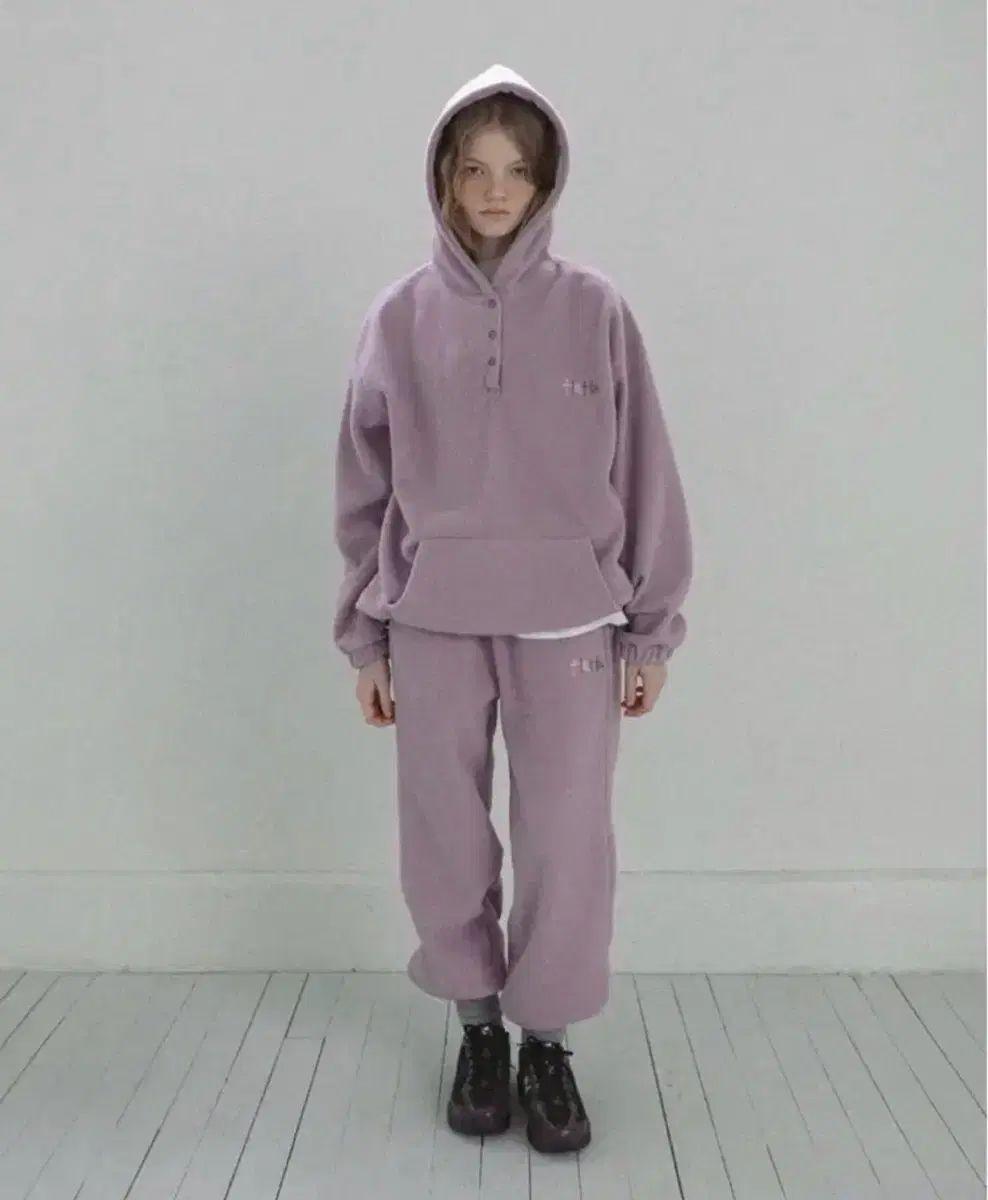 fletta フリース ジャージ セット ラベンダー