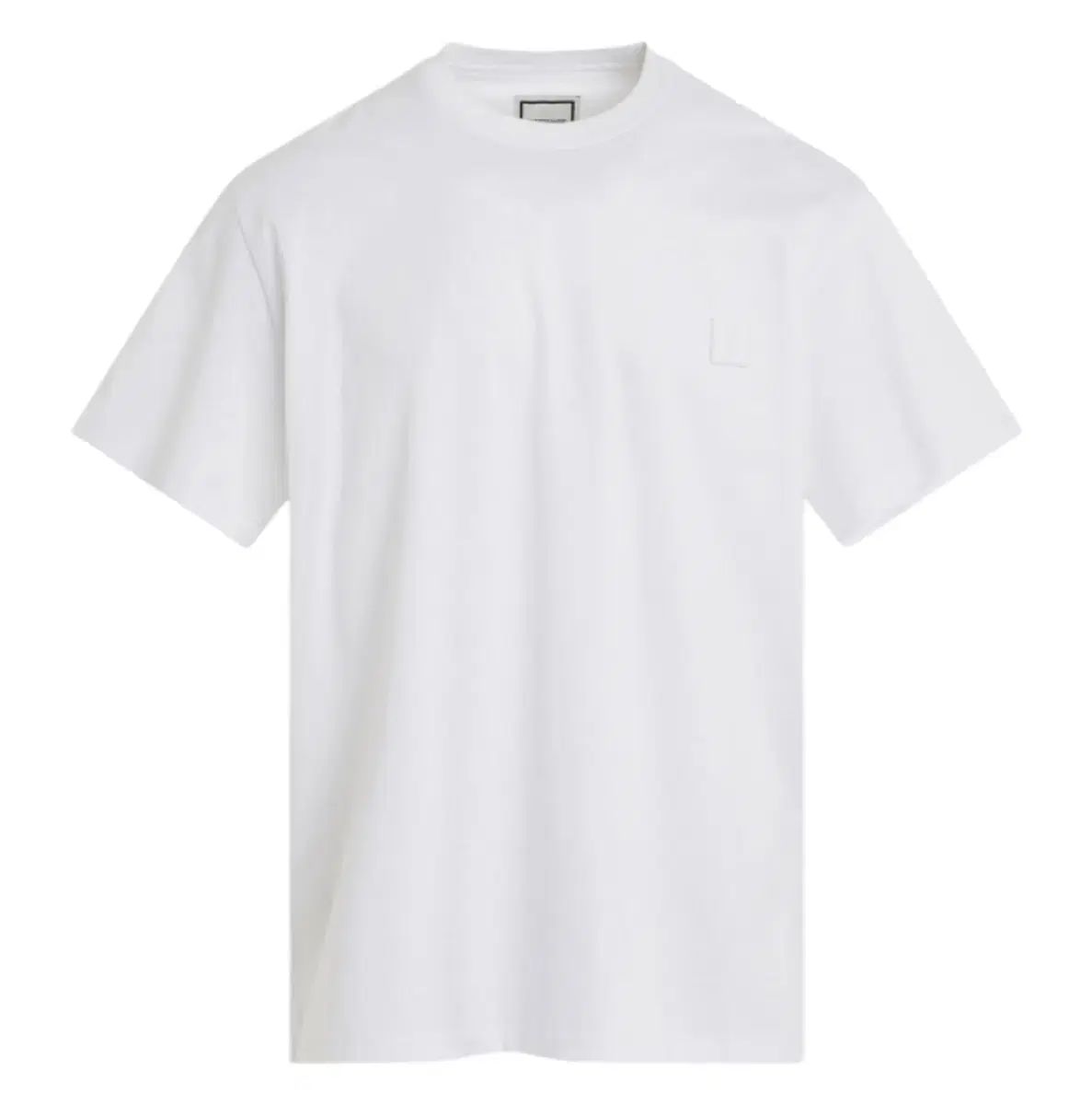 WOOYOUNGMI ウーヨンミ 24SS メタリック エンボス バックロゴ Tシャツ 50