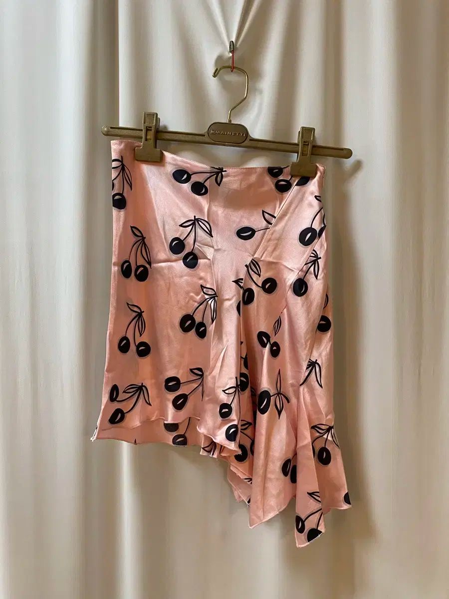 ブルーガール ブルーマリーン シルク アシメントリー スカート