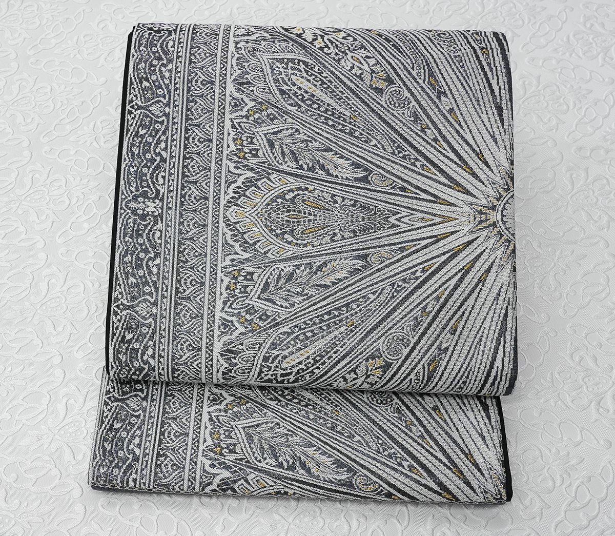 オリジナル 未仕立 西陣織 袋帯 ベリュス ダークシルバー 仕立代込み