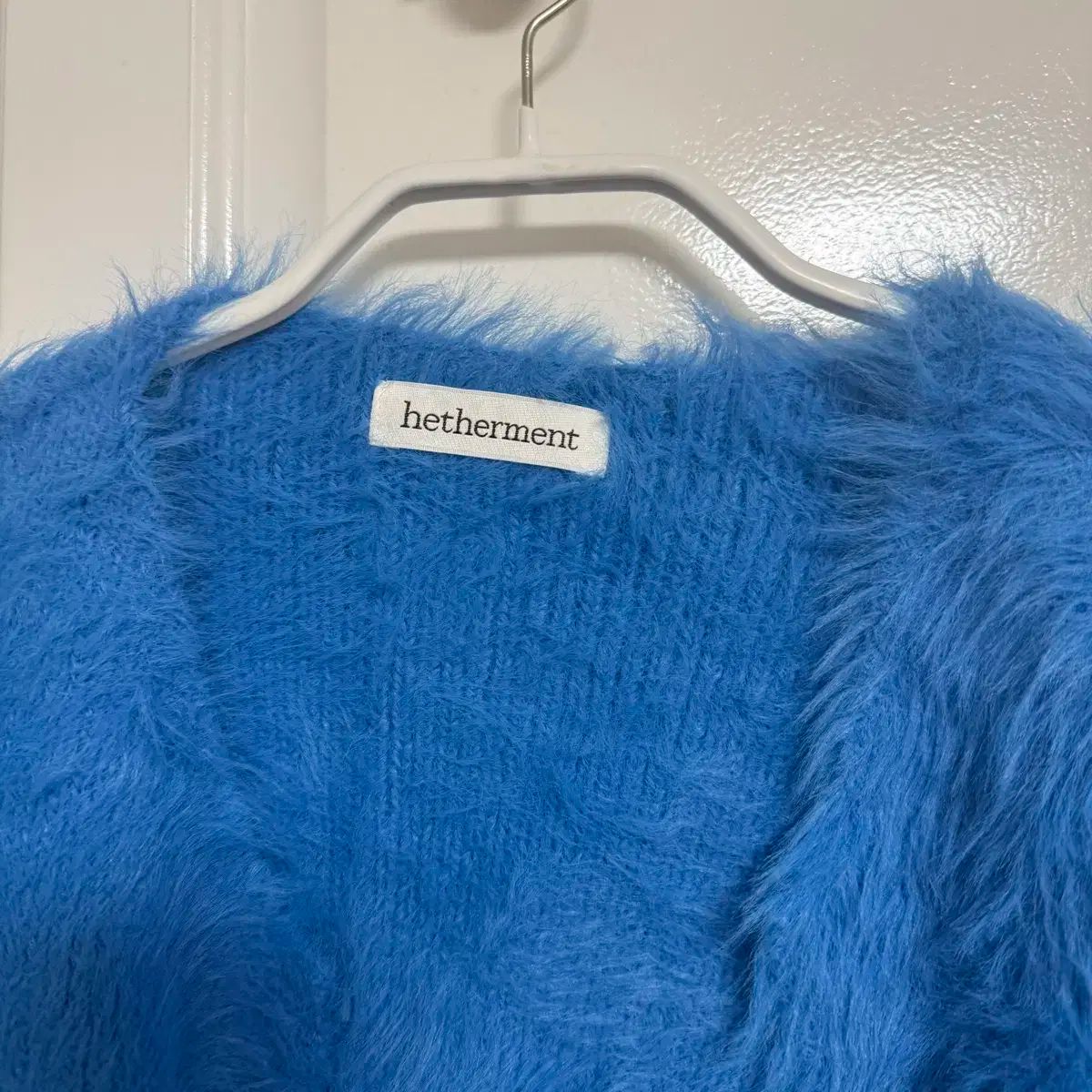 ヘザーメント Teddy カーディガン ロイヤルブルー
