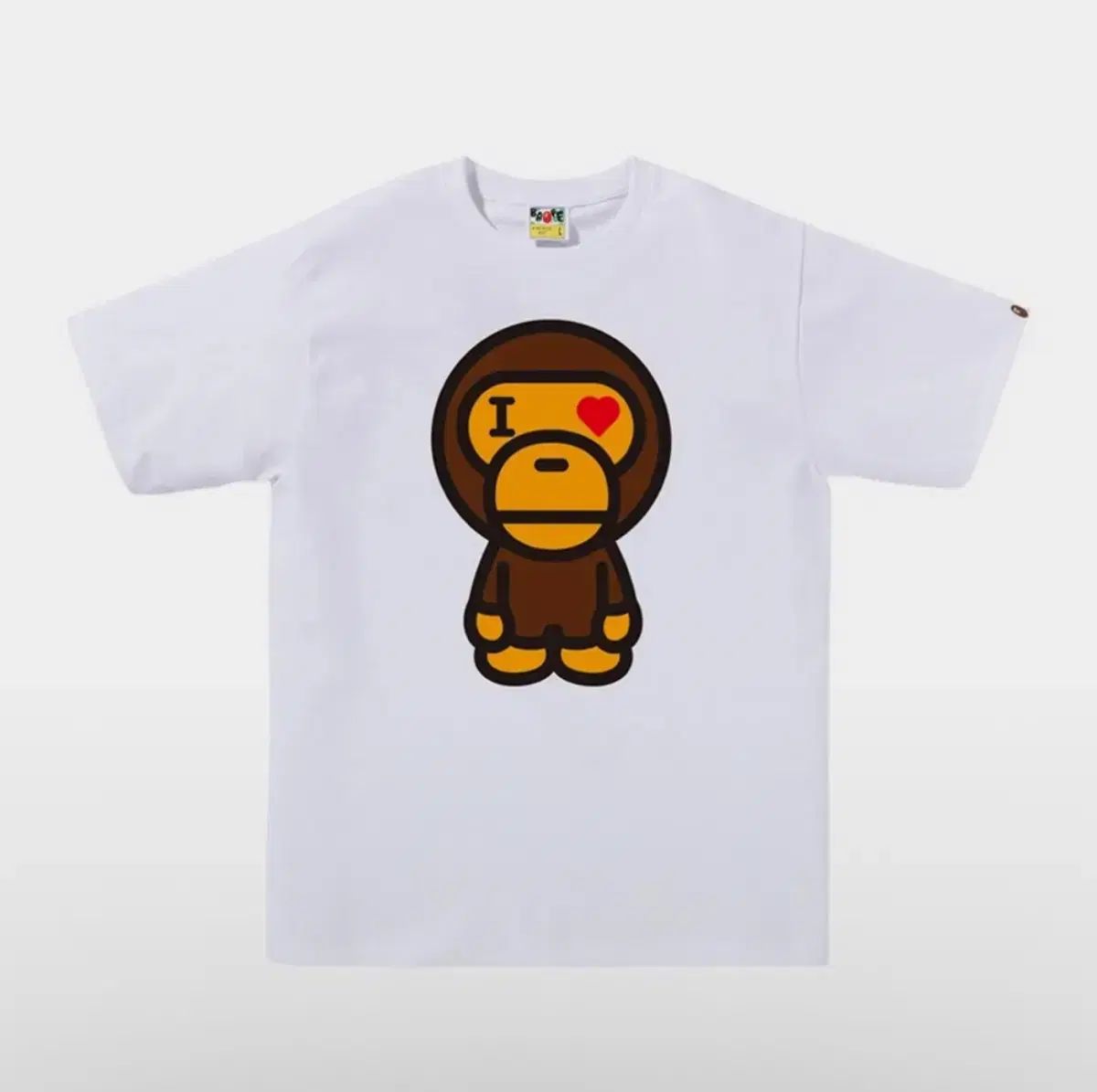 A BATHING APE ハート ベイビー マイロ Tシャツ 白 2XL XXL