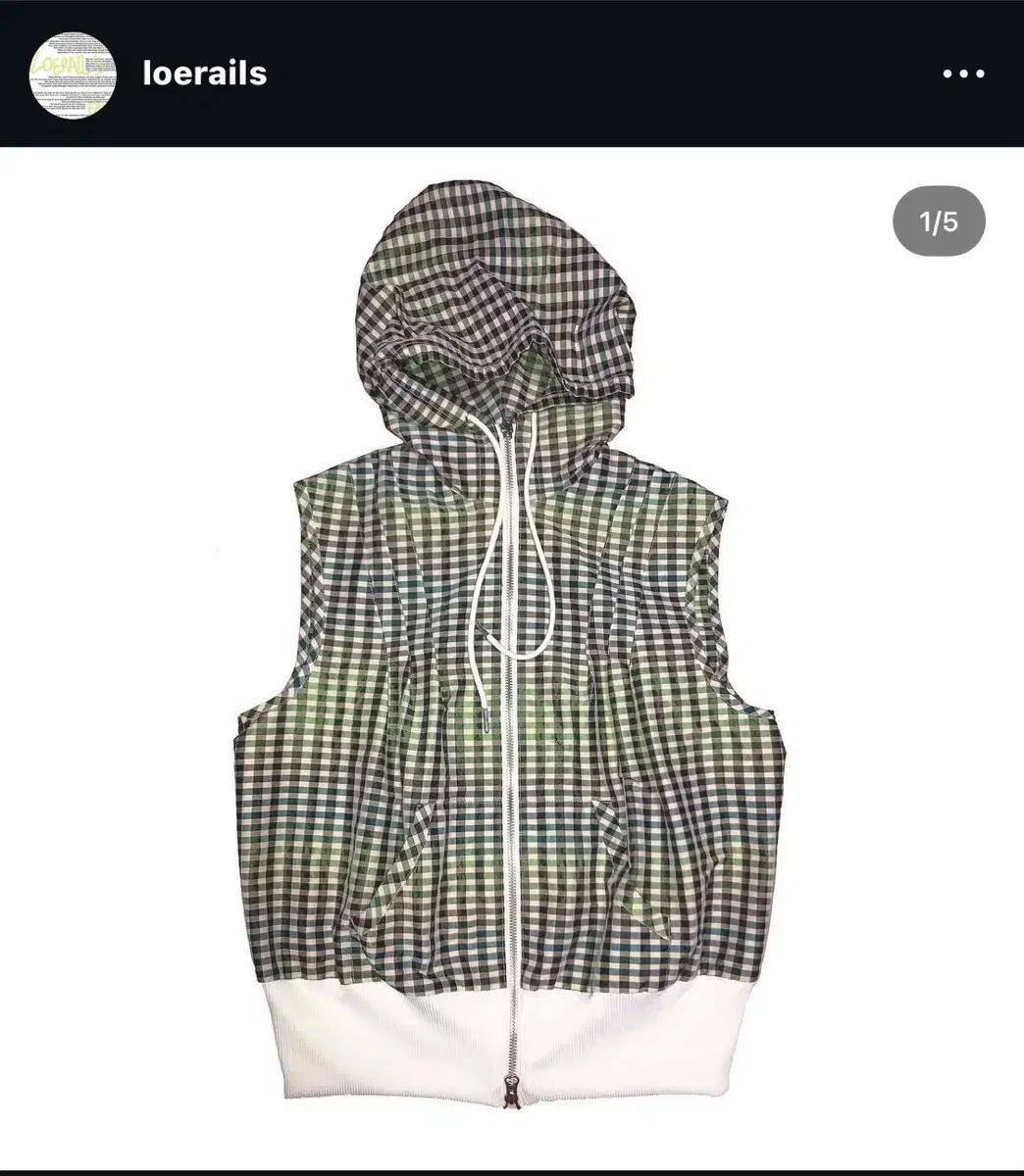 21 ローレイルズ loerails チェック ベスト