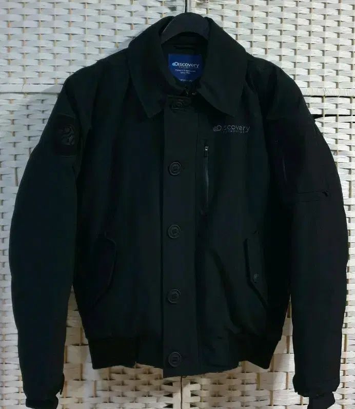 DISCOVERY ブラック ブルゾン グース ダウン ジャケット 95