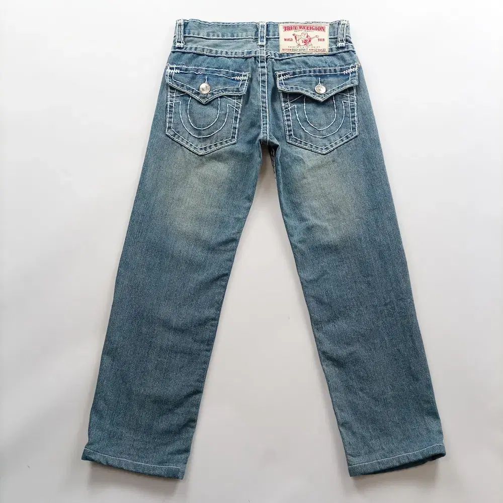 トゥルーレリジョン デニム サイズ32 ストレート ウォッシュ ヴィンテージ メンズ A8293