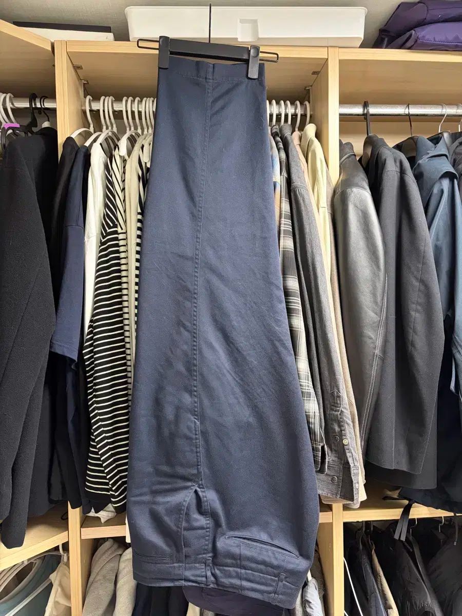 nanamica ワイド チノ パンツ 34サイズ ネイビー