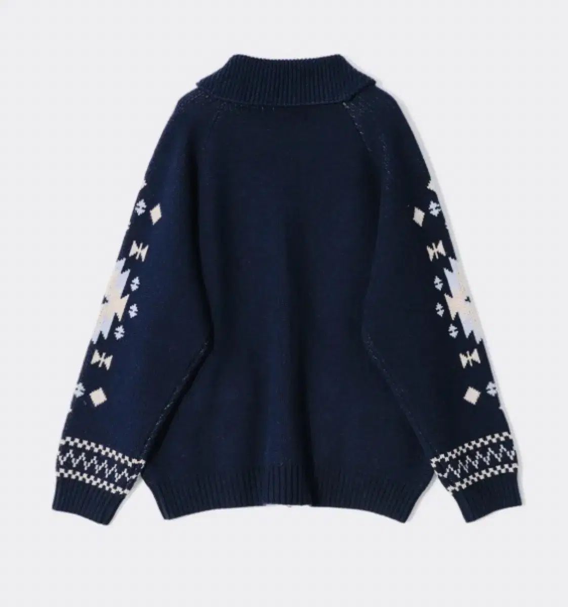 Horlisun ホールイソン クスコ カウチン カーディガン ネイビー M