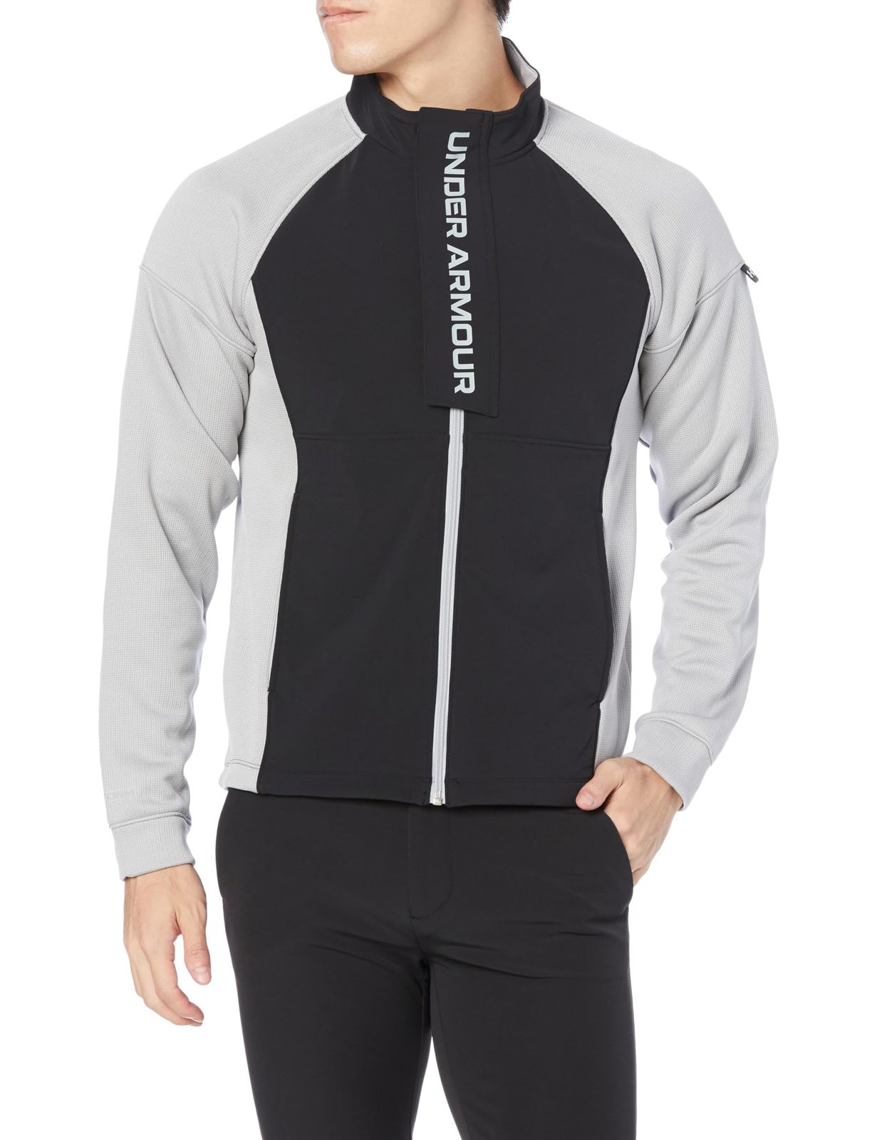 アンダーアーマー UA Sweater Fleece HYB Jacket Steel Black Mod Gray LG Steel Black Mod Gray L