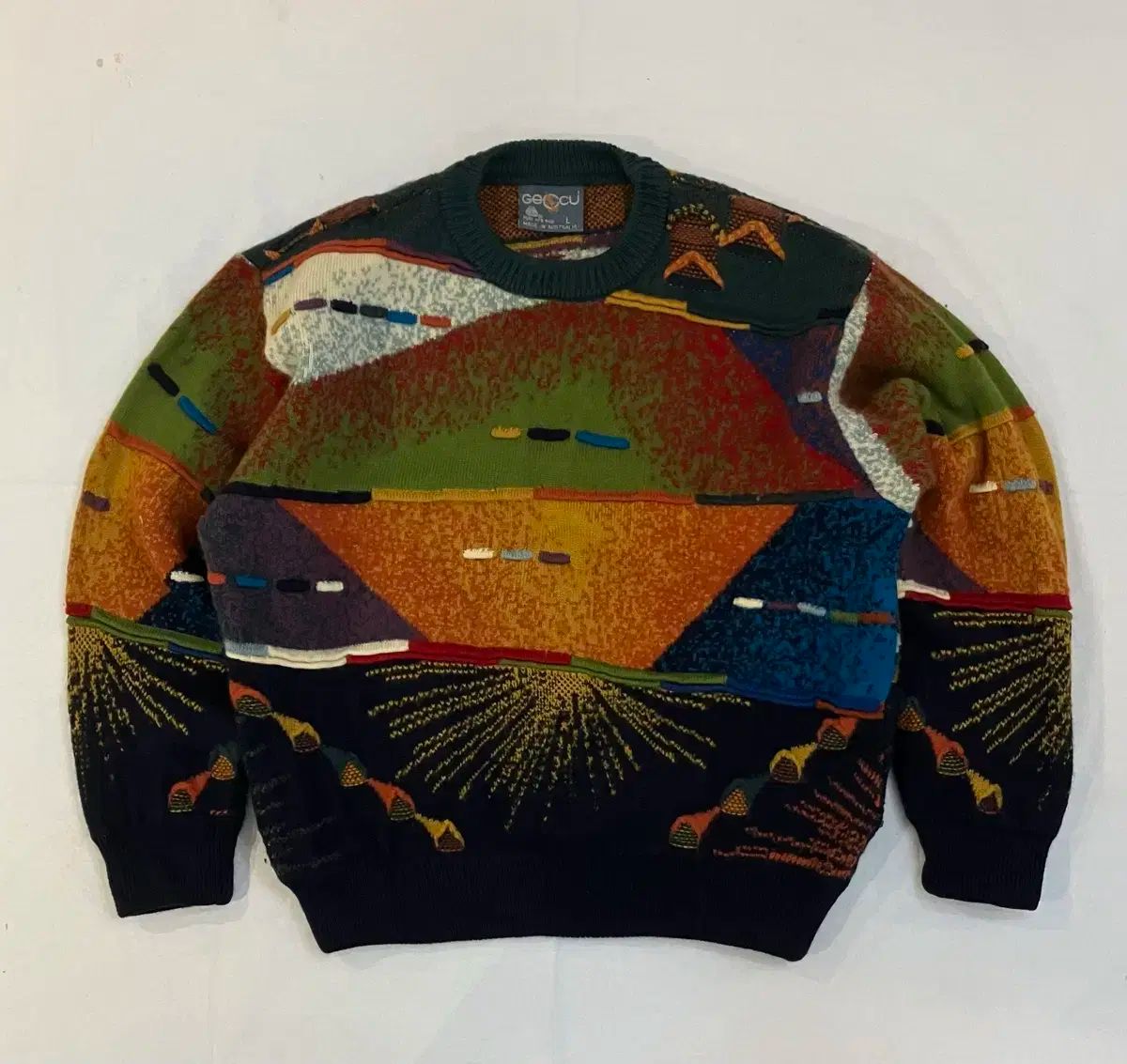 GECCU サンセット ムード オーストラリア ケーブル ニット