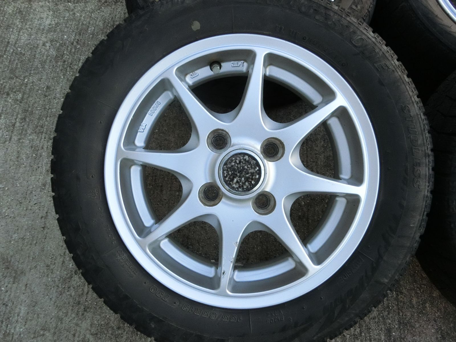 885 LIMITED 13インチ アルミホイール 13 4 5 J 43 PCD 100 ハブ径 約74 mm 4穴 4本セット 155 65 R スタッドレス ライフ 外し