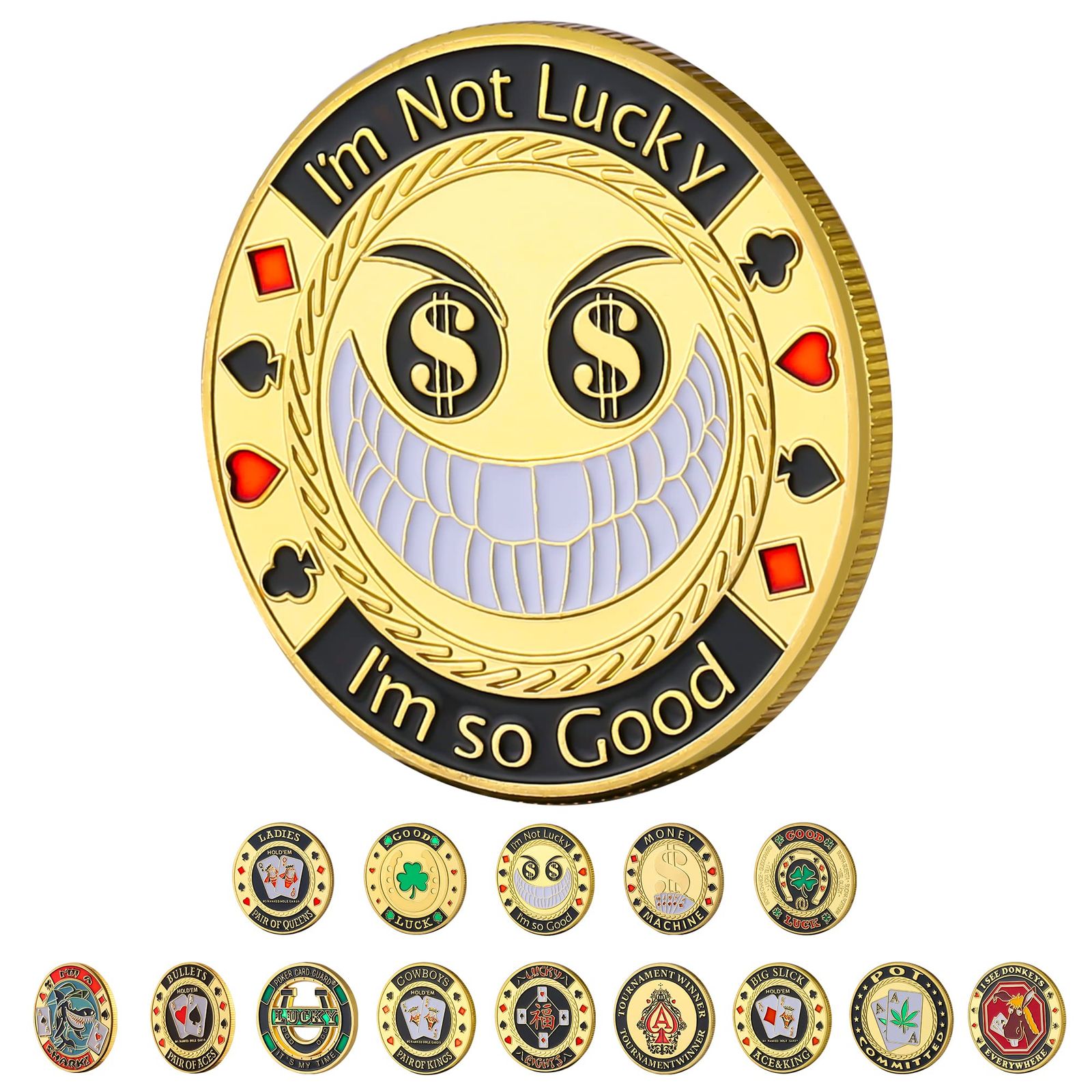 LuluCircle ポーカーガード、ポーカー用ウェイト、男性用ポーカー
