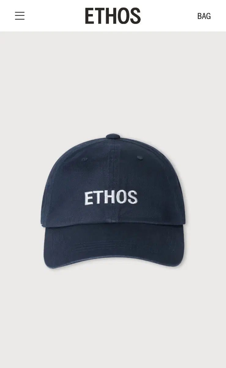 エートス ETHOS ロゴキャップ
