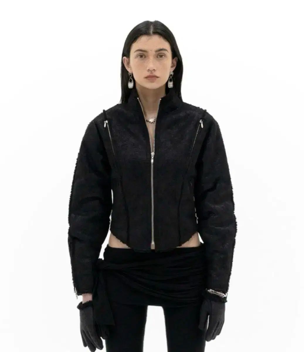 MOTORCYCLE SHEARLING JACKET IN