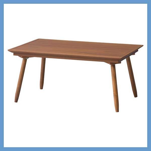 天然木 アカシア ラバーウッド のパーソナルこたつテーブル 長方形 W 80×D 50×H 36.5 cm No.212