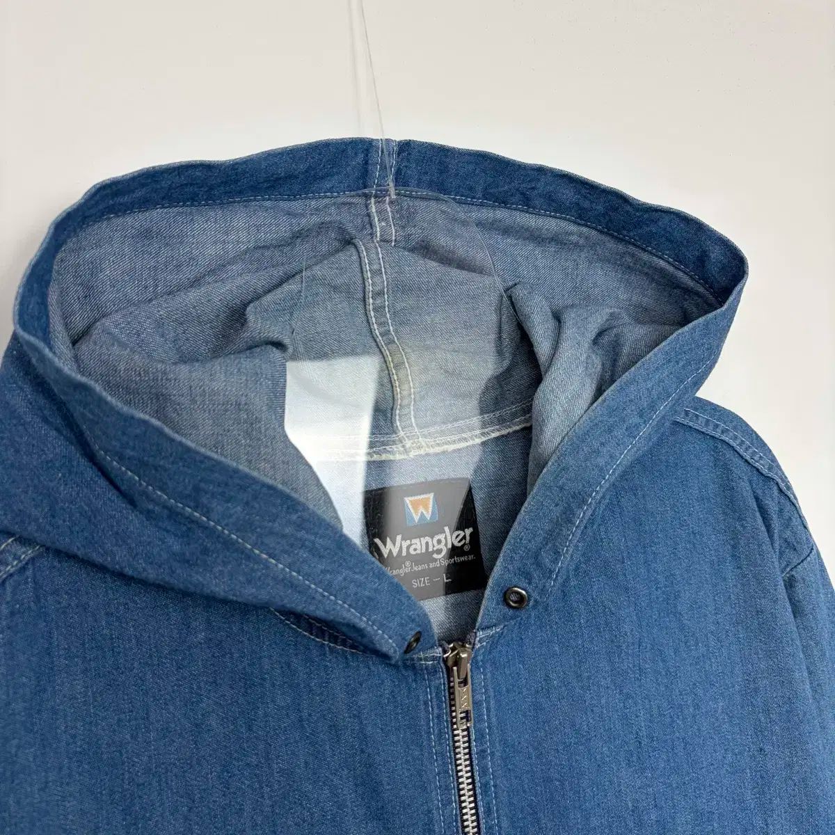 80s Wrangler ラングラー デニム フード ジャケット ジップアップ