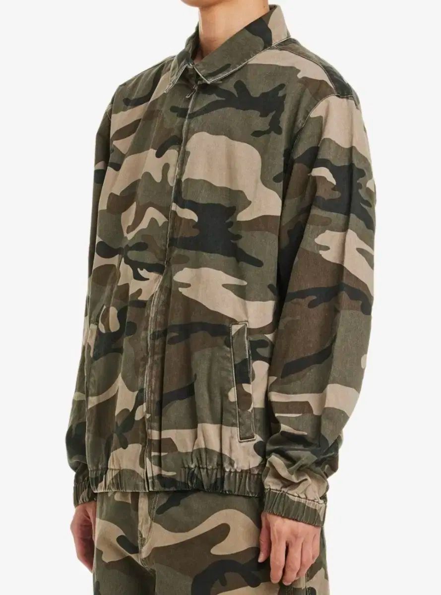 ファーキングアッセン ウォッシュド ハリントン ジャケット カモ M