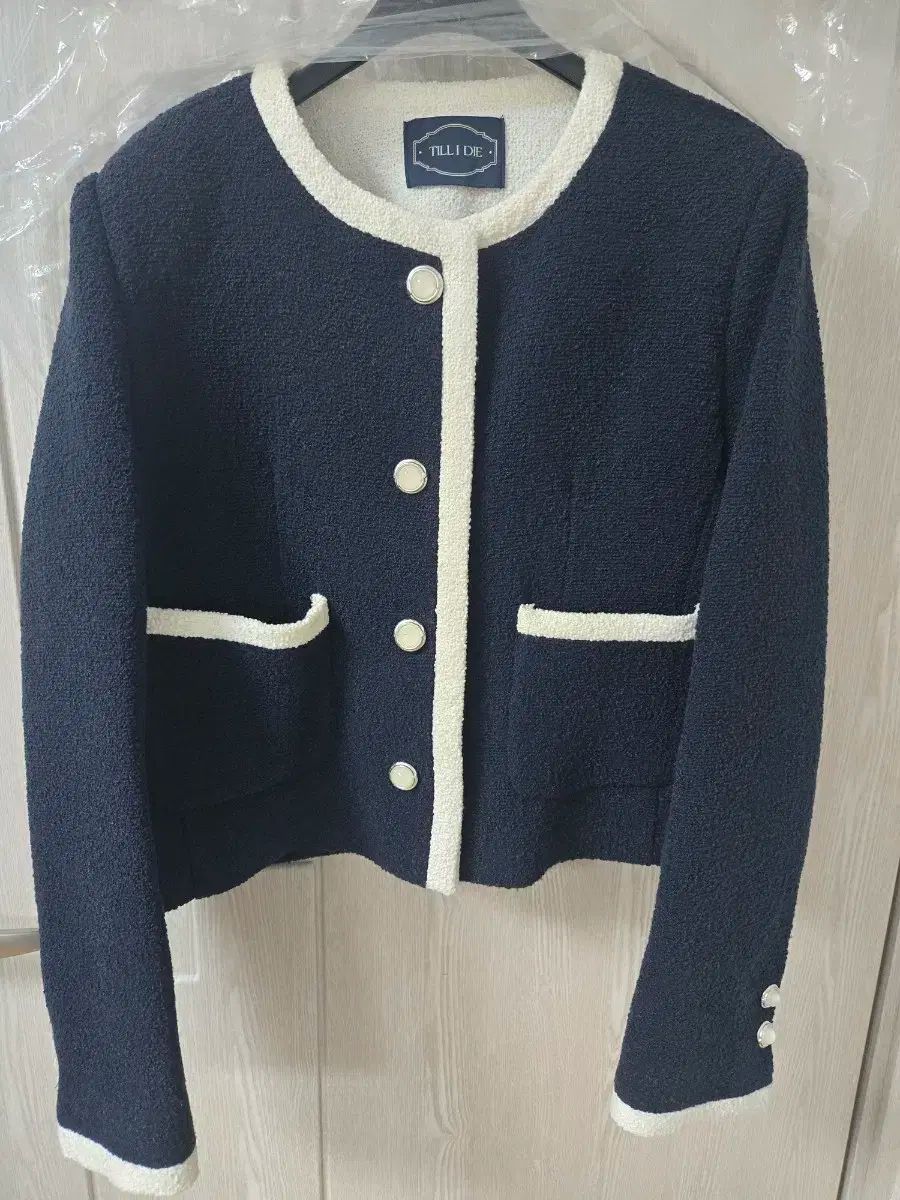 TILL I DIE トゥウィー ジャケット ネイビー バイ