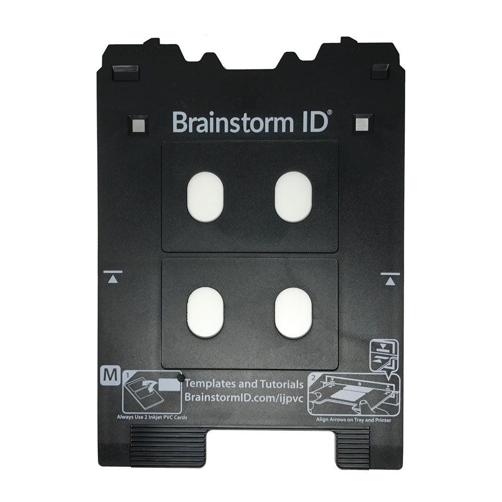 Brainstorm ID Canon PIXMA TS8000およびTS9000シリーズプリンター用インクジェットPVCカードトレイ Canon Mトレイプリンター